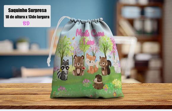 Saquinho Surpresa Personalizado Bosque Encantado