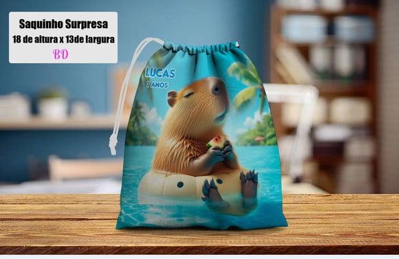 Saquinho Surpresa Personalizado da Capivara