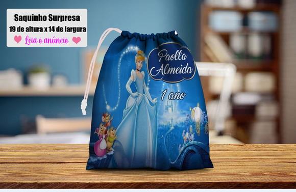 Saquinho Surpresa Personalizado da Cinderela