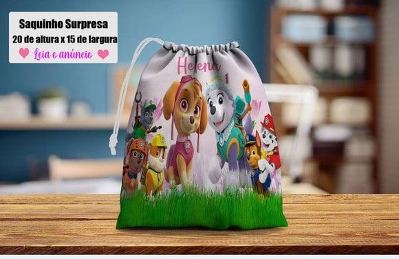 Saquinho Surpresa Personalizado da Skye Patrulha Canina