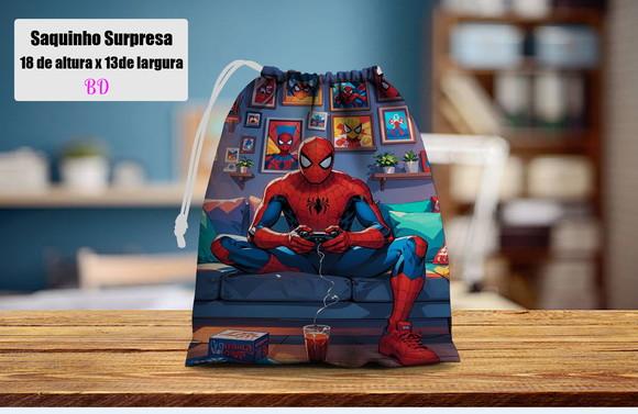 Saquinho Surpresa Personalizado do Homem Aranha