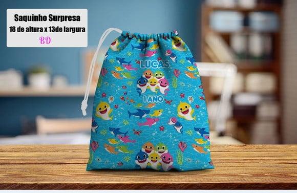 Saquinho Surpresa Personalizado do Bby Shark