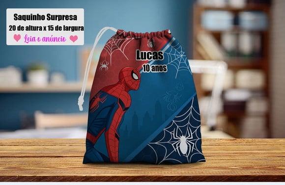 Saquinho Surpresa Personalizado do Homem Aranha