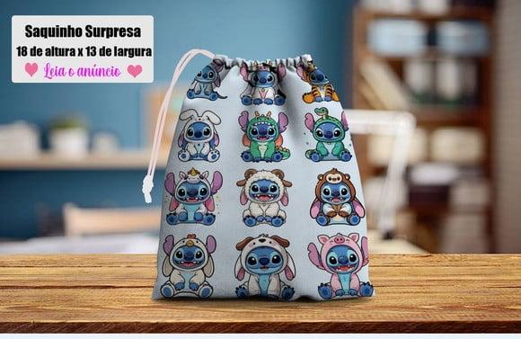 Saquinho Surpresa Personalizado Festa Stitch