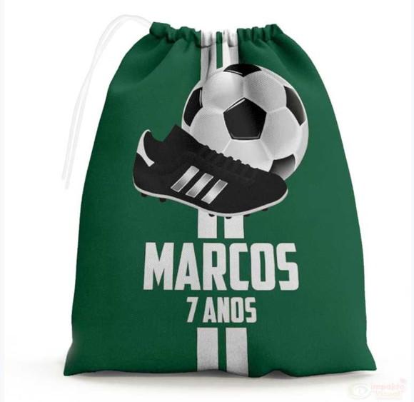 Saquinho Surpresa Personalizado Mesa de Futebol