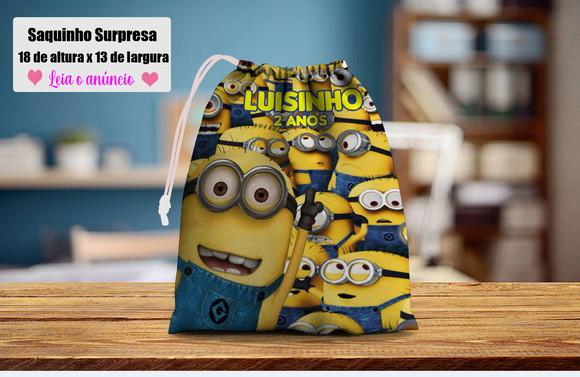 Saquinho Surpresa Personalizado Minions