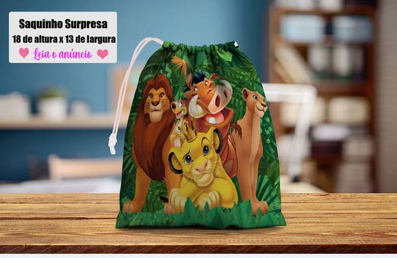 Saquinho Surpresa Personalizado Rei Leão