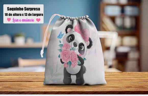 Saquinho Surpresa Personalizado Ursinho