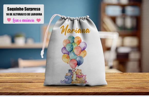 Saquinho Surpresa Personalizado Ursinho Puf