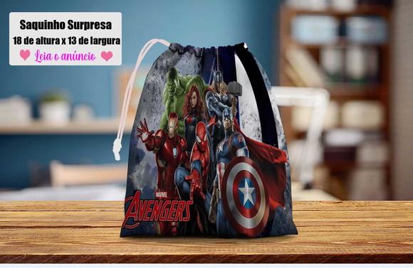 Saquinho Surpresa Personalizado Vingadores