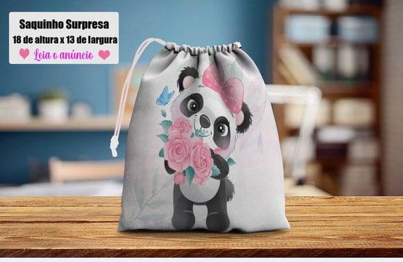 Saquinho Surpresa Personalizado Ursinho