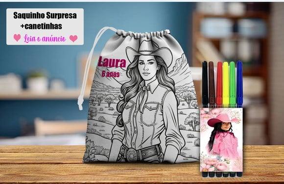 Saquinho Surpresa Pinte e Lave+ Canetinhas Ana Castela