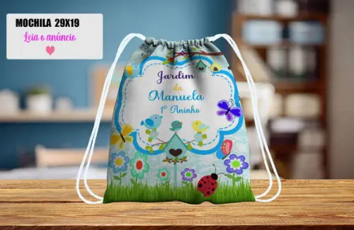 Lembrancinhas Jardim Encantado Mochila Supresa