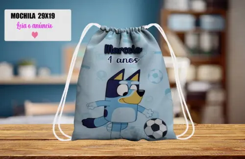 Mochila de Aniversario do Bluye e Bindo