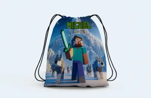 Mochila de Costa Personalizada do Minecraft