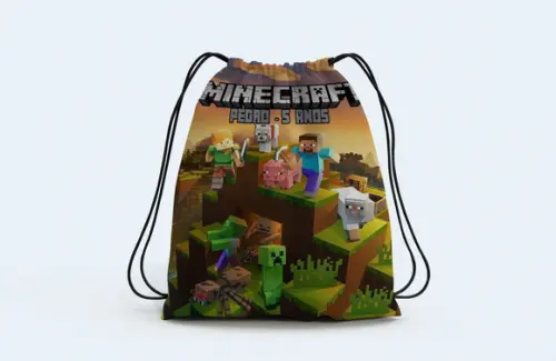 Mochila para Festa do Minecraft