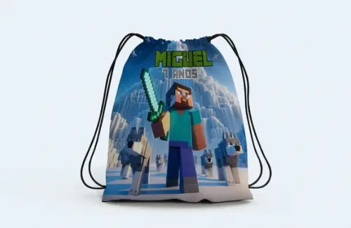 Mochila de Costa Personalizada do Minecraft