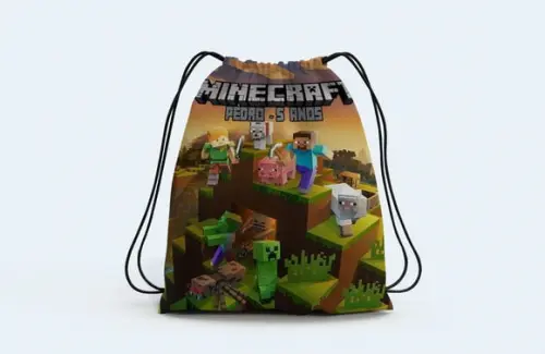Mochila para Festa do Minecraft