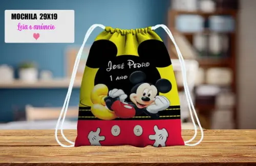 Mochila para Lembrancinhas Surpresa do Mickey