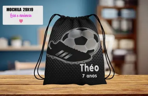 Mochila Saco Personalizada Futebol