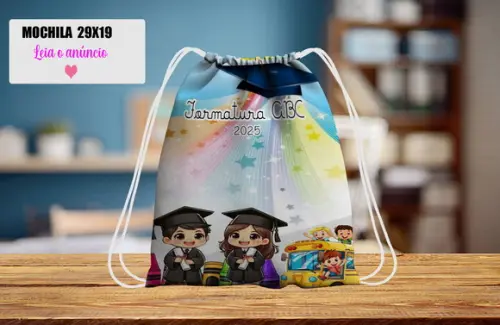 Mochila Sacolinha Personalizada Formatura