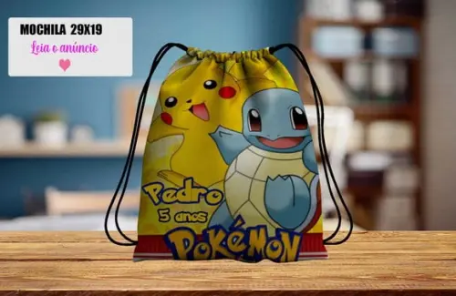 Mochila Personalizada Pokemon