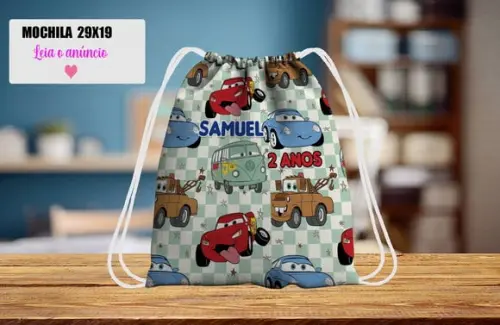 Mochilapara Lembrancinhas Carros Disney
