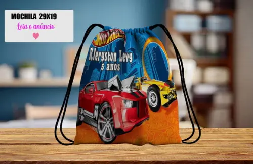 Mochilinha Personalizada da Hot Weels