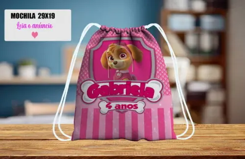 Mochilinha Personalizada da Patrulha Canina da Skye