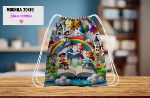 Mochilinha Personalizada Dia da Leitura
