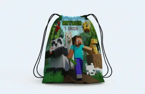 Mochilinha Personalizada do Mincecraft