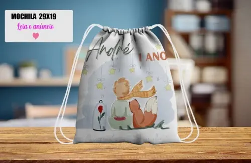 Mochilinha Personalizada do Pequeno Principe