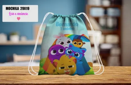 Mochilinha Personalizada dos Bolofofos