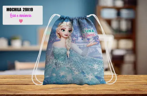 Mochilinha Personalizada Frozen