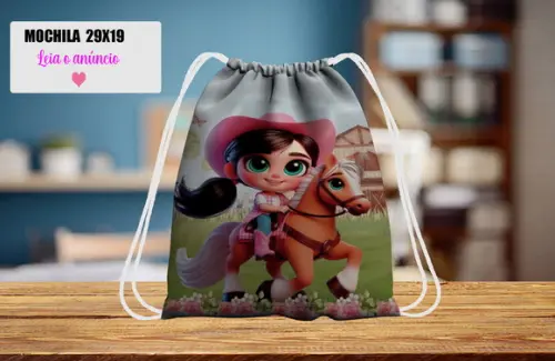 Mochilinha Personalizada Frozen Boiadeira