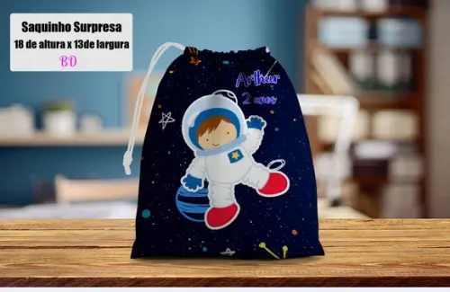 Saquinho Personalizado Astronauta