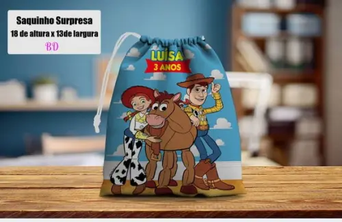 Saquinho para Lembrancinhas Surpresa do Toy Story