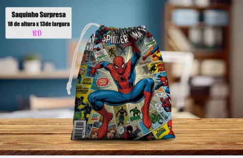 Saquinho Sacolinha Supresa Personalizado do Homem Aranha
