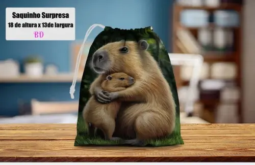 Saquinho Personalizado da Capivara