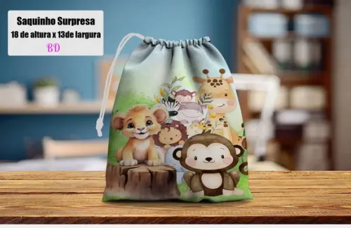 Saquinho Supresa Safari Baby