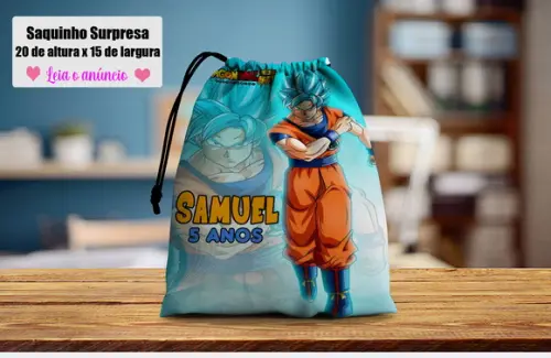 Saquinho Surpresa 20x15 Dragon Ball