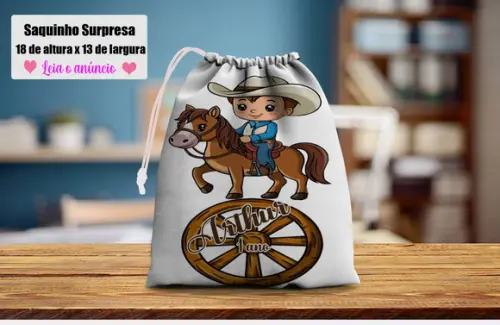 Saquinho Surpresa Cowboy Fazendinha