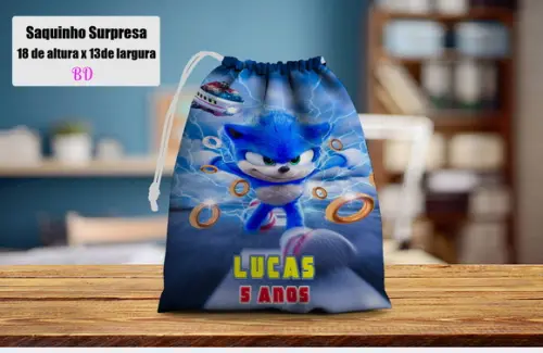 Saquinho Surpresa do Sonic Relampago