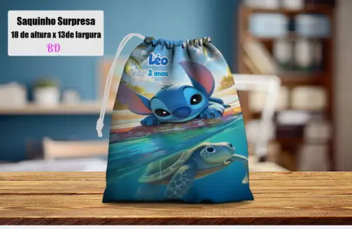 Saquinho Surpresa do Stitch Fundo do Mar