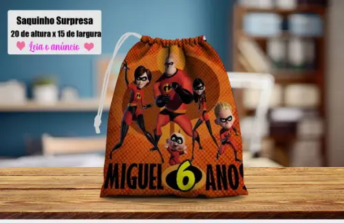 Saquinho Surpresa dos Incriveis