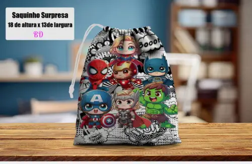 Saquinho Surpresa dos Super Herois Baby