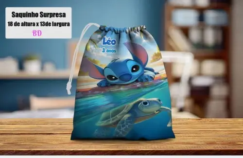 Saquinho Surpresa do Stitch Fundo do Mar