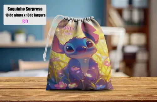 Saquinho Surpresa Festa do Stitch