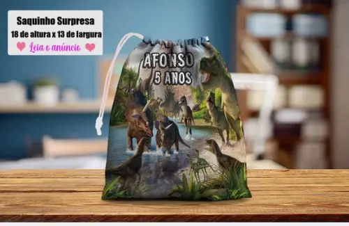 Saquinho Surpresa Jurassic Park dos Dinossauros