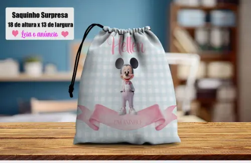 Saquinho Surpresa para Festa do Mickey